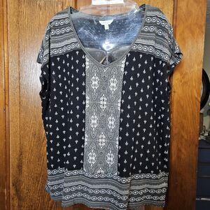 Lucky Brand Women’s‎ Large Sleeveless Boho Hippie American Blouse